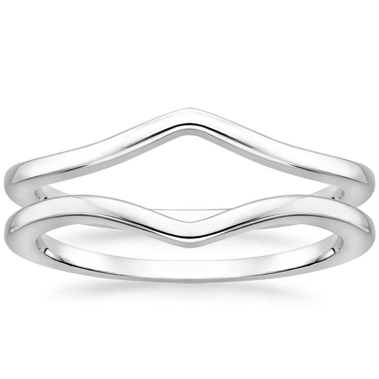 Wedding Band That Wraps Around Ring, Platinum Wedding Band Womens, White Gold Wedding Bands Women, Ring Guards Enhancer, Weddings Rings, Ring Jacket, Brilliant Earth Rings, Stacked Rings, Band Ideas