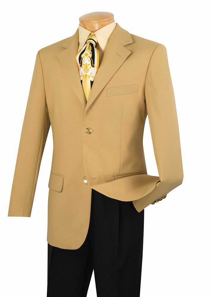 Men's Gold Regular Fit Everyday Blazer