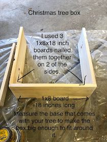 the instructions for making a christmas tree box