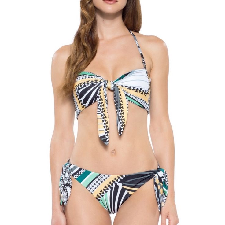 Becca By Rebecca Virtue Handkerchief Geometric Print Tie Bikini Size Small. New With Tags And From A Smoke-Free Home. 91% Polyester 9% Spandex Hand Wash Cold Line Dry In Shade D10 Becca By Rebecca Virtue Handkerchief Printed Bikini Size Small Nwt New With Tags! Yellow Summer Swimwear With Tie Back, Chic Multicolor Triangle Top Swimwear, Fitted Yellow Swimwear With Tie Back, Fitted Yellow Tie-back Swimwear, Chic Yellow Swimwear For Pool, Chic Yellow Swimwear For The Pool, Chic Yellow Swimwear For Beach, Bandeau Swimsuit Top, Women's Handkerchief