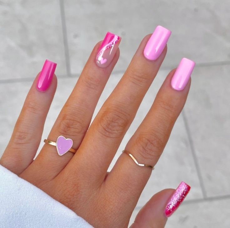 Bubblegum Pink Nails, Summer Vacation Nails, Barbie Pink Nails, Bright Pink Nails, Neon Pink Nails, Unghie Sfumate, Pink Gel Nails, Fancy Nails Designs, Smink Inspiration