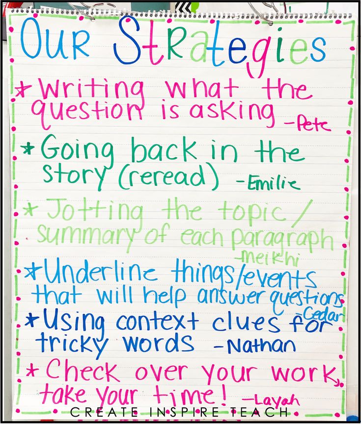 a poster with writing on it that says our strategies