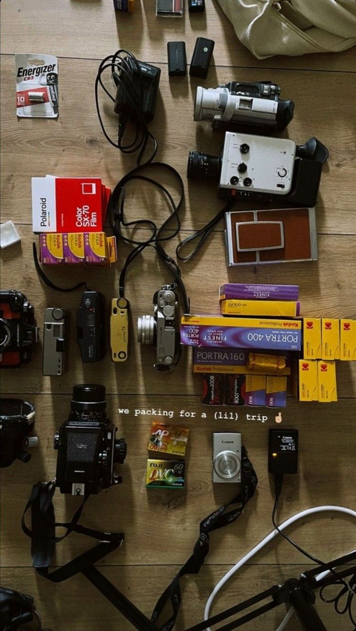 many different types of electronic devices on a table