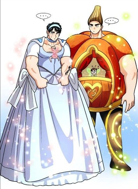 a man and woman dressed up as disney characters, one is holding the other's hand