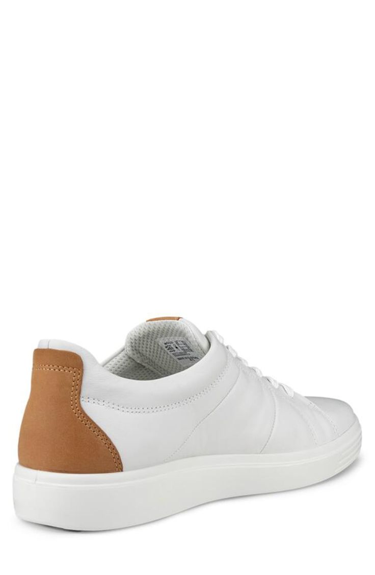 A minimalist low-top silhouette defines a suave sneaker set in a lightweight flexible sole made with FLUIDFORM Direct Comfort Technology for all-day support. Lace-up style Removable insole Leather upper/textile lining/synthetic sole Imported Soft Classic, Sneaker Men, Classic Sneakers, Up Styles, Low Top, Nordstrom Rack, Leather Upper, Nordstrom, Lace Up