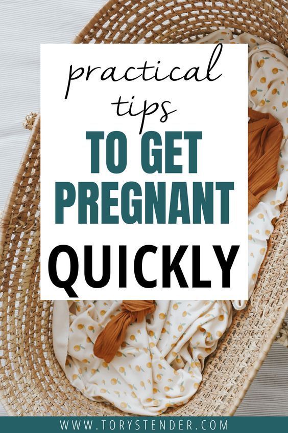 a baby in a basket with the words practical tips to get pregnant quickly on it