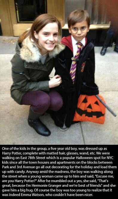 two children dressed up as harry potters and one is holding a jack - o'lantern