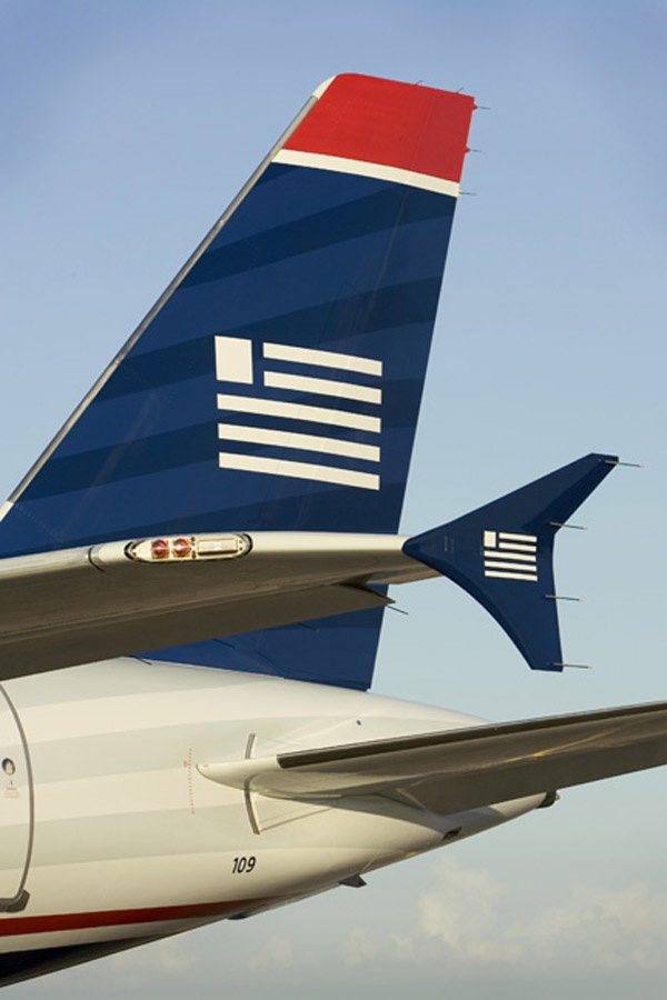 the tail end of an american airlines plane