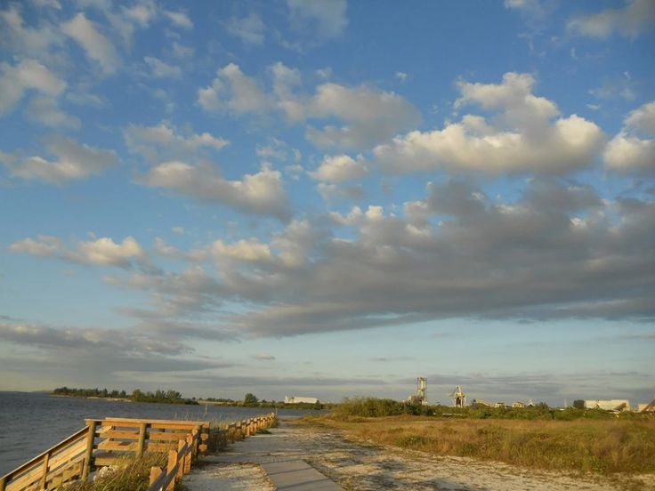 there is a path that leads to the beach