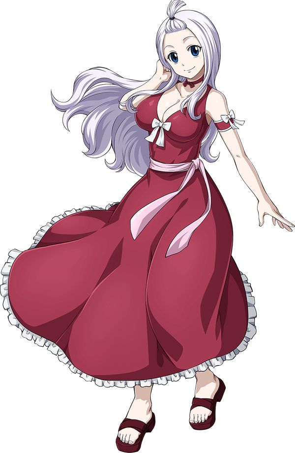 an anime character in a red dress