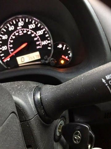 the dashboard of a car with speedometers and gauges