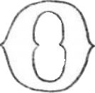 the letter b is drawn in black and white