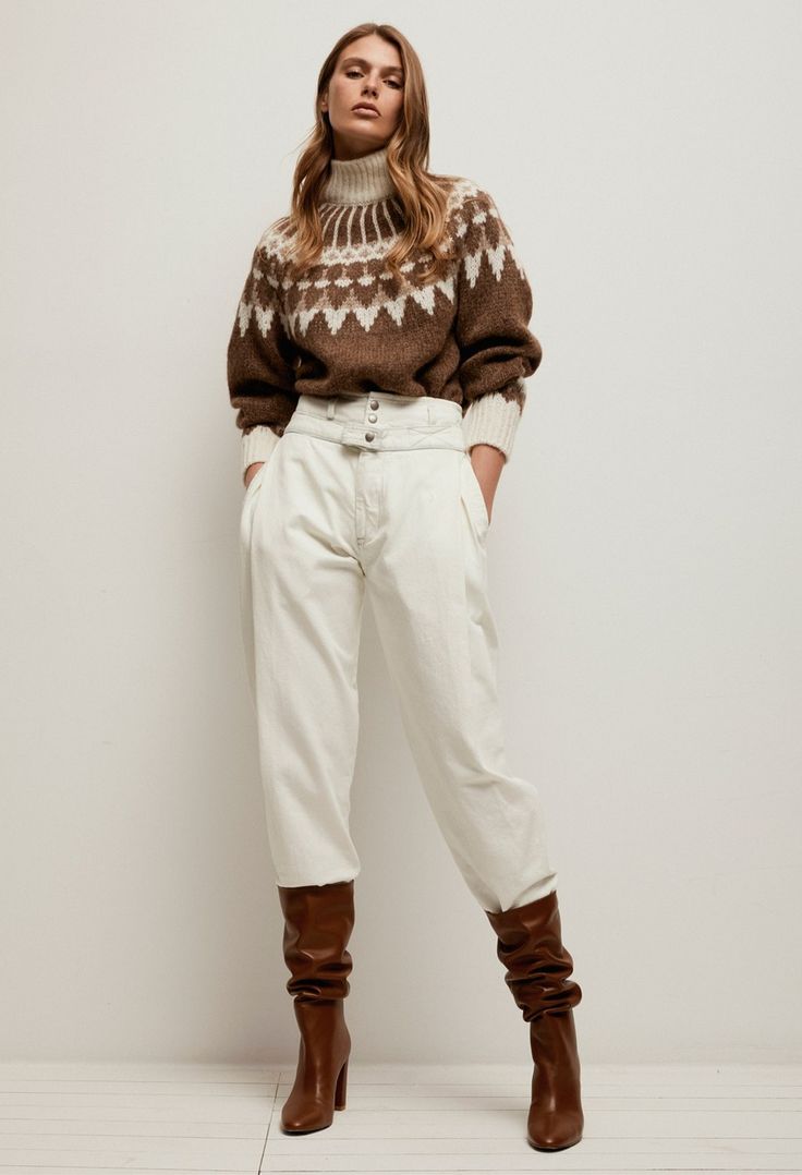 Fair Isle Pullover, Ski Outfits, Knitting Fashion, Skandinavian Fashion, Western Chic, Fair Isle Sweater, Mode Inspo, 가을 패션, Knit Fashion