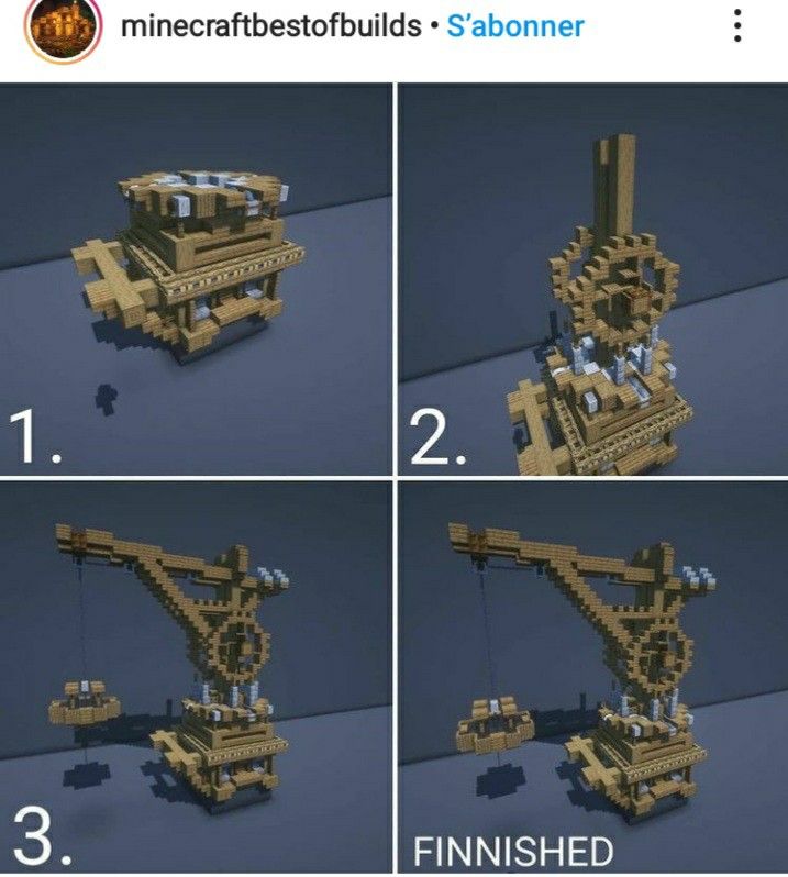 the instructions for how to build a lego crane