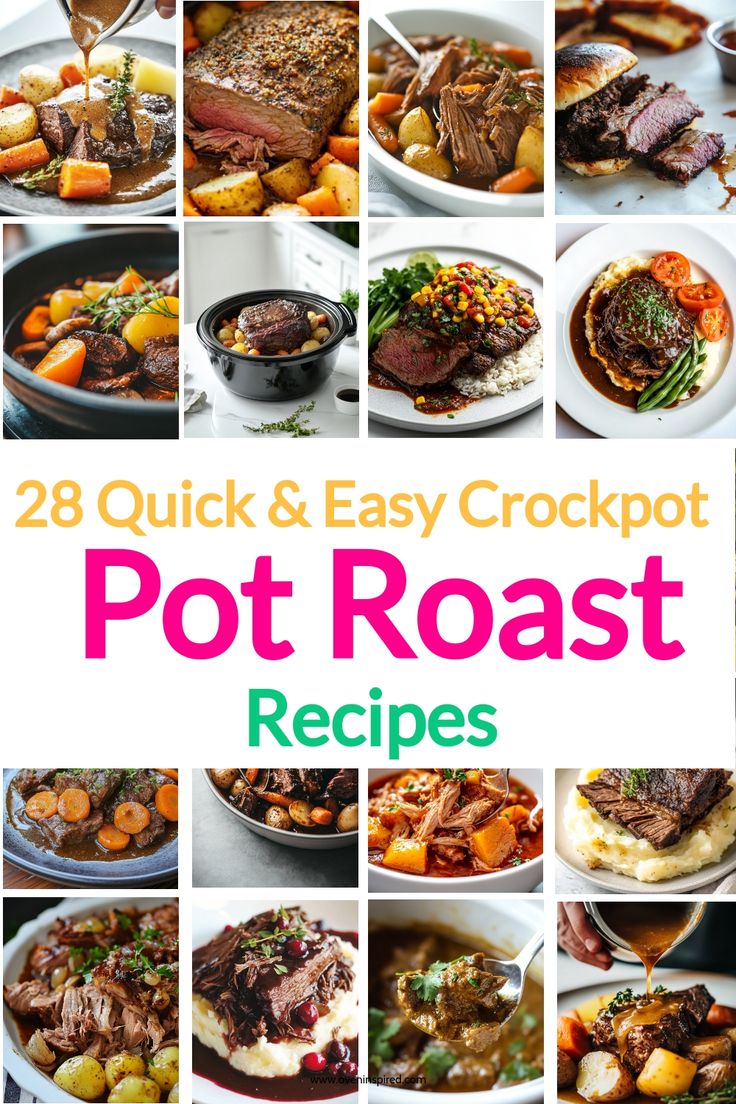 28 quick and easy crockpot pot roast recipes