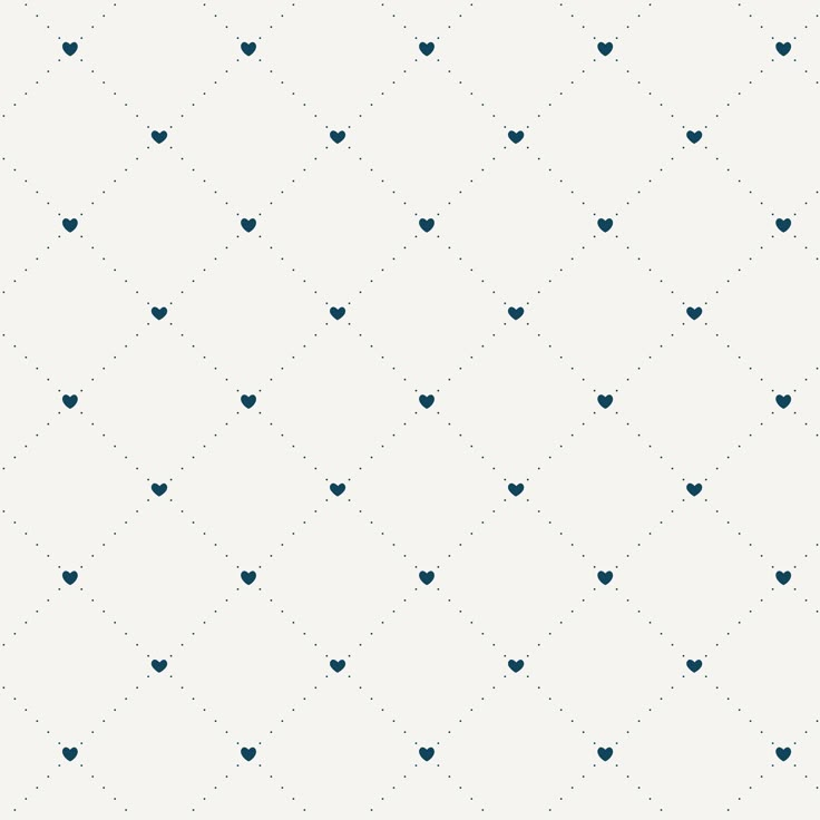 a white and blue wallpaper with small hearts on it's backgroun