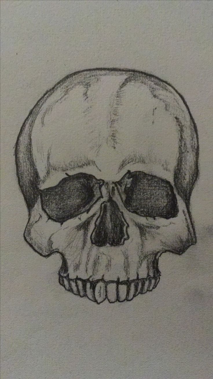 a pencil drawing of a skull with glasses on it's face and one eye open