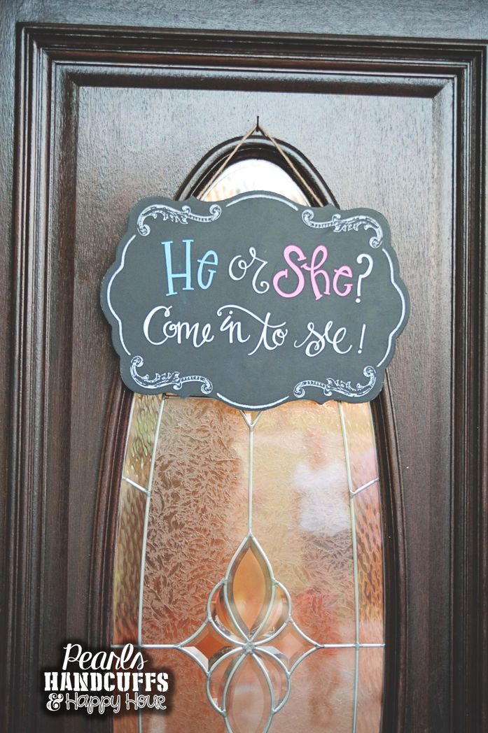 a door with a sign that says he or she come to see