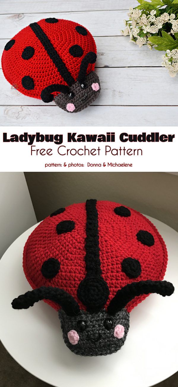 the ladybug kawaia crochet pattern is easy to make and looks amazing