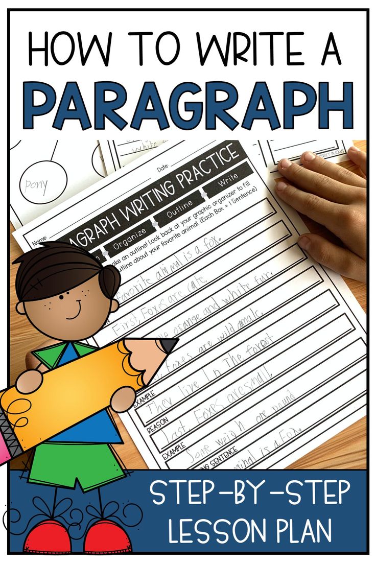 how to write a paragraph step - by - step lesson with pictures and text