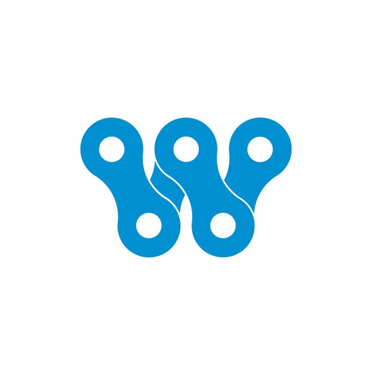 two blue gears are connected to each other on a white background, with the word's logo in the middle