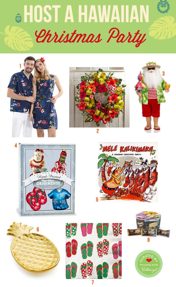 the holidays are here and it's time to host a hawaiian christmas party