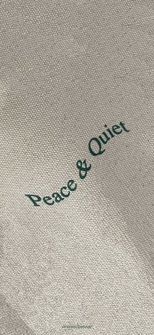 the peace and quiet logo is shown on an unisex t - shirt that reads peace and quiet