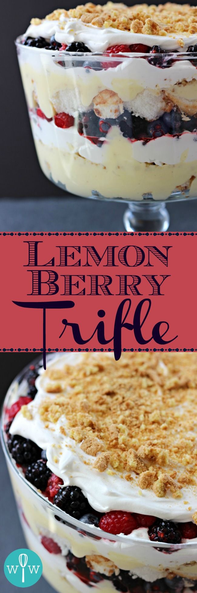 this lemon berry trifle is the perfect dessert to serve for any family or friends