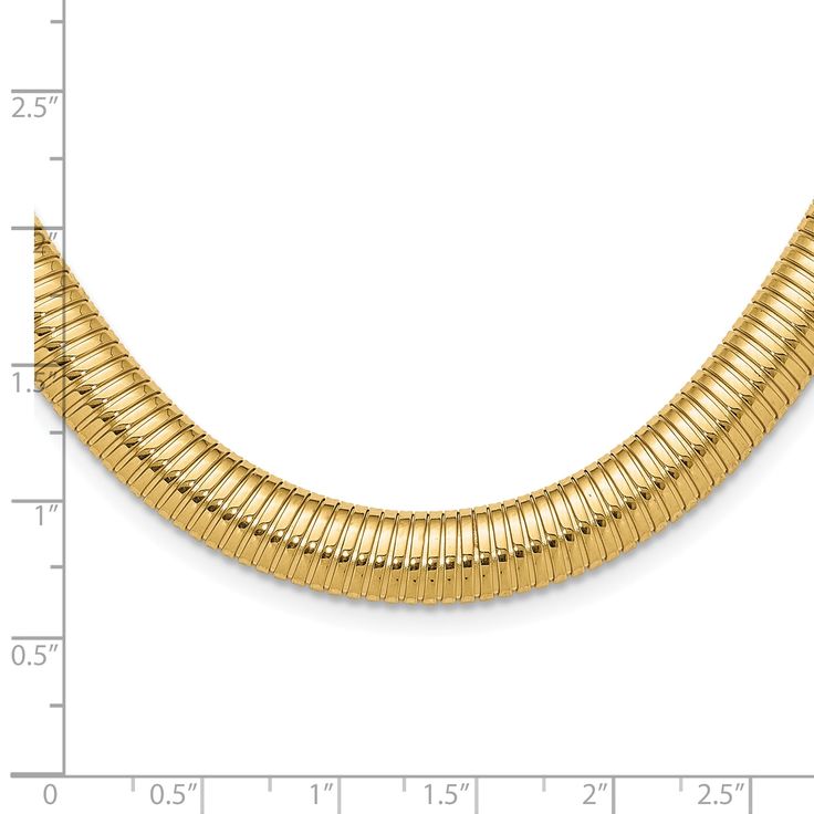 Introducing our 14K Gold Tubogas Necklace – a masterpiece of Italian craftsmanship that combines bold design with timeless elegance, creating a luxurious statement piece for your collection.Meticulously crafted in Italy, this necklace showcases the artistry and precision that define Italian jewelry making.The tubogas chain is known for its strength and substantial feel. Its fluidity and substantial presence contribute to the overall opulence of the necklace, ensuring it stands out as a true stat Gold Plated Snake Chain Jewelry For Formal Occasions, Formal Gold Plated Snake Chain Jewelry, 14k Gold Snake Chain Jewelry For Formal Occasions, Formal 14k Gold Snake Chain Jewelry, Timeless Formal Snake Chain Jewelry, Formal Tarnish Resistant Snake Chain Jewelry, Formal Gold-tone Necklace With Polished Finish, Elegant 14k Stamped Chain Necklace For Formal Occasions, Formal Gold-tone Polished Necklace