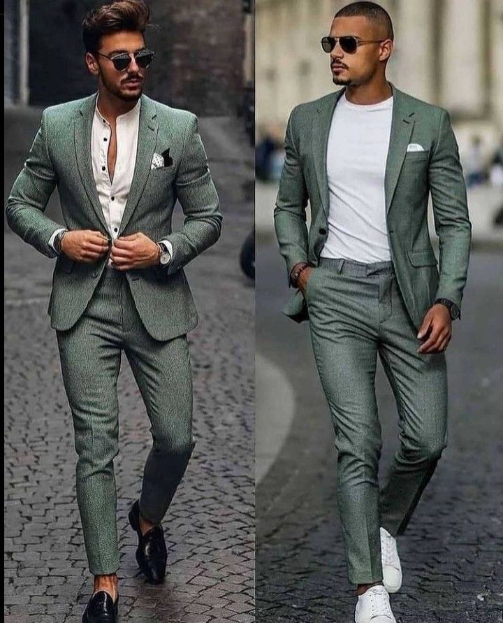 Formal Outfit Ideas, Suits And Sneakers, Mens Fashion Suits Casual, Stylish Mens Suits, Men's Business Outfits, Blazer Outfits Men, Black Men Fashion Casual, Black Men Fashion Swag, Mens Casual Outfits Summer