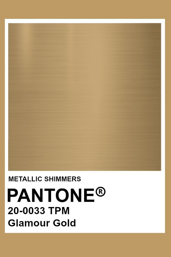 metallic shimmers pantone's glamour gold is the most popular color for