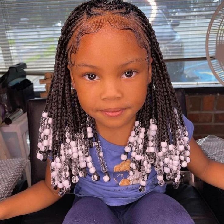 Black Toddler Hairstyles Girl Braids, Kid Hairstyles Black, Toddler Braided Hairstyles, Lil Girl Hairstyles, Kid Braid Styles, Toddler Hairstyles Girl, Natural Hairstyles For Kids, Girls Natural Hairstyles