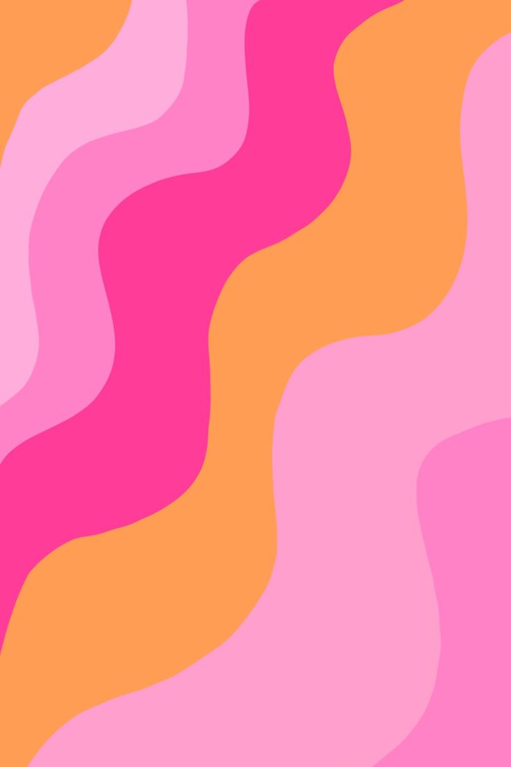 an abstract background with wavy lines in pink, yellow and orange