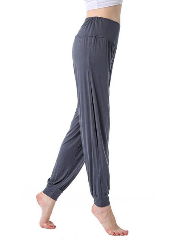 Sku CY-!53105 Material Cotton , Modal Style Loose , Empire , Track Pants , Harem pants Feature Breathable , Hollow , Hole Occasion Sports Seasons Spring , Summer , Autumn , Winter Type Athletic Pants Color COFFEE,BLACK,DEEP GREY Size S,M,L,XL Size Chart: Please consult the size chart we provide for this item's measurements to help you decide which size to buy. Please note: There may be 1-3cm differ due to manual measurement. CMINCH Waist Length S 65 95 M 70 99 L 75 103 XL 80 107 Versatile Tapered Leg Harem Pants For Loungewear, Versatile Full-length Comfort Stretch Yoga Pants, Gray Elastane Bottoms, Versatile Full Length Comfort Stretch Yoga Pants, High Waist Gray Elastane Pants, Versatile Relaxed Fit Elastane Yoga Pants, Solid Color Yoga Pants With Elastic Waistband, Gray Elastane Yoga Pants, Versatile Stretch Long Pants