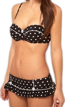 Love this bathing suit <3 Shoujo Fashion, Pretty Swimsuits, Cute Bathing Suits, Polka Dot Skirt, Cute Swimsuits, Swim Skirt, Dream Clothes, Latest Clothes, Bathing Suit