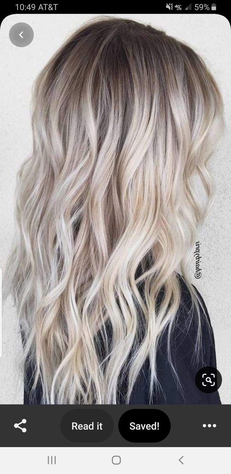 Platinum Ash Blonde Hair With Dark Roots, Root Melt Silver Hair, Bright Baylage Hair, Blonde Hair With Ashy Roots, Silver Blonde Balayage Dark Roots, Ashy Rooted Blonde, Platinum Blonde Hair With Root Shadow, Silver Blonde With Dark Roots, Dirty Blonde To Platinum Balayage