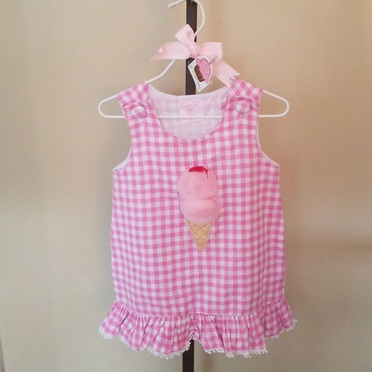 Pink/White Gingham With Cupcake Sweet Gingham Cotton Dress, Playful White Dress For Picnic, Cute White Picnic Dress, Cute White Dress For Picnics, Cute White Dress For Picnic, White Fun Dress For First Birthday, Fun White Dress For First Birthday, Sweet White Dress For Cake Smash, Kids Mud