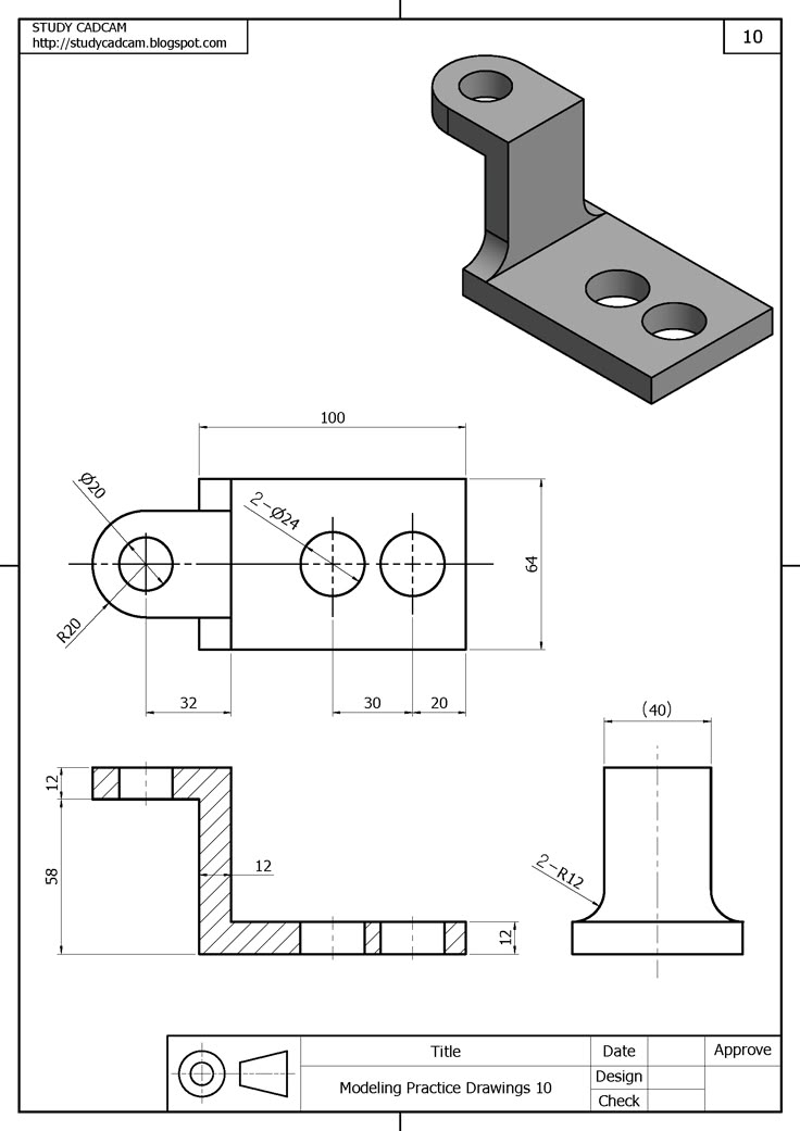 the drawing shows an image of a piece of metal that has been cut into pieces