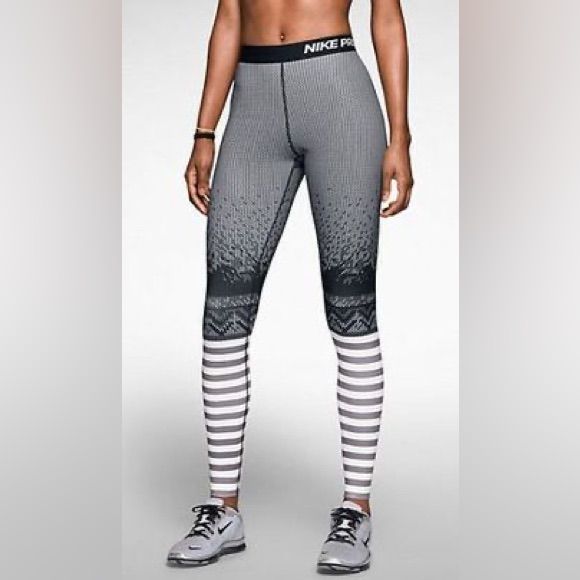 Never Worn Leggings. Soft Fabric. Limited Edition Nike Compression Full Length Bottoms, Nike Compression Full-length Bottoms, Nike Tight Moisture-wicking Bottoms, Nike Pro Leggings, Diy Glass Bottle Crafts, Nike Pros, Bottle Crafts, Nike Pants, Nike Black