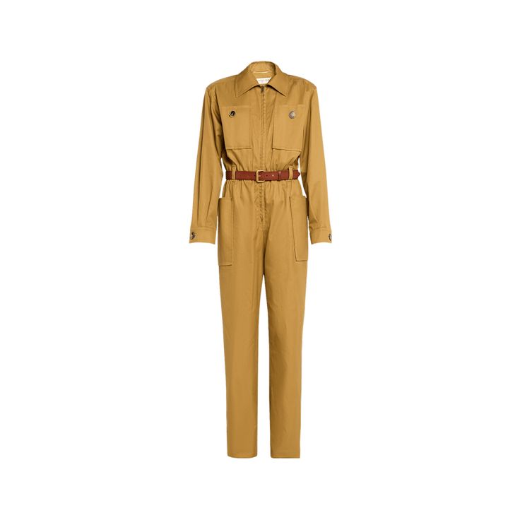 Saint Laurent jumpsuit with cargo pockets Spread collar; zip front Long sleeves; button cuffs Straight legs Long length Belt loops Cotton Professional cleaning recommended Made in Italy Evening Flats, Cocktail Jacket, Cargo Pocket, Professional Cleaning, Platform Pumps, Pump Sandals, Lingerie Sleepwear, Bergdorf Goodman, Designer Collection