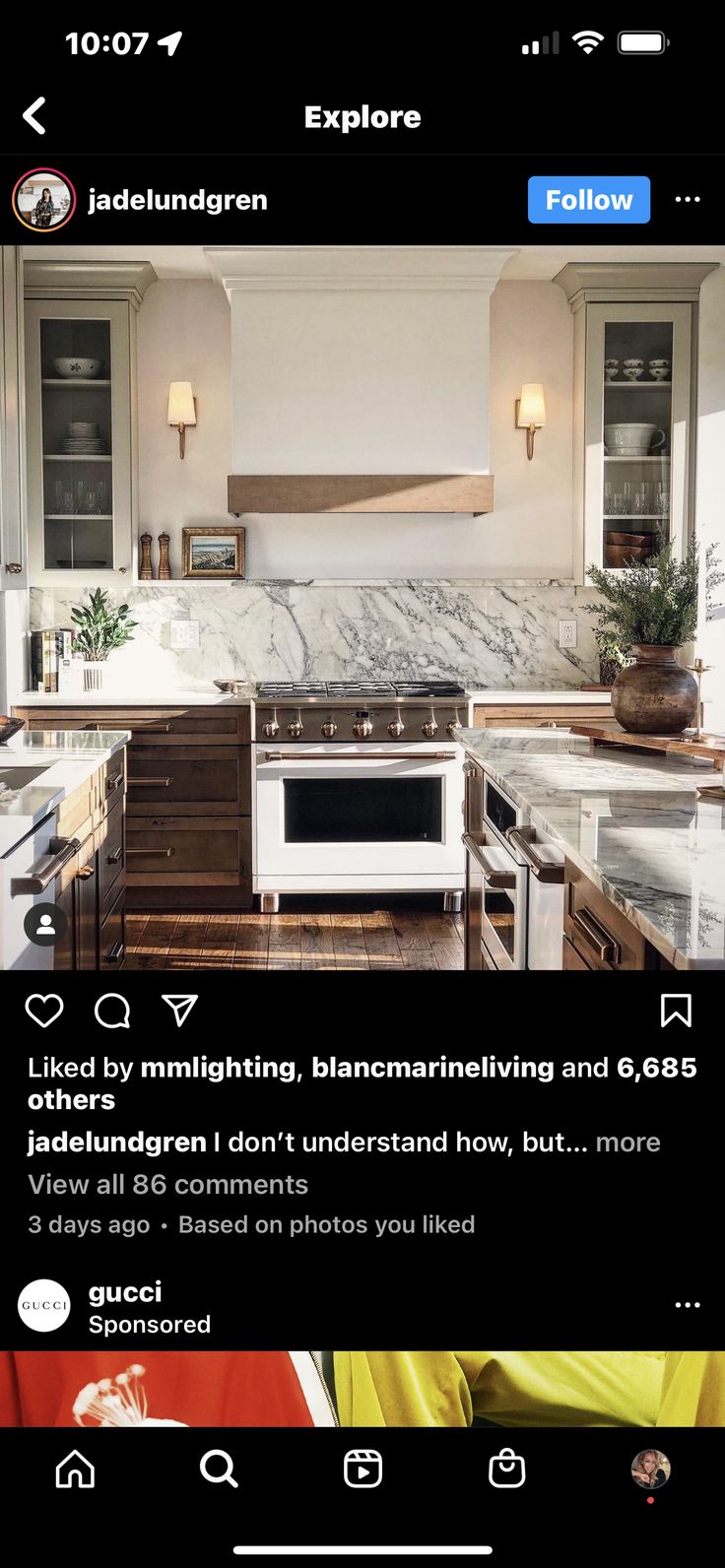 an image of a kitchen that is on the app for people to see it in their home