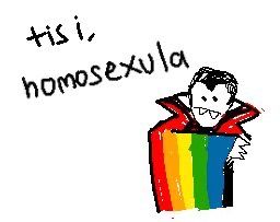 a drawing of a man in a box with the words this is homosexuality written on it