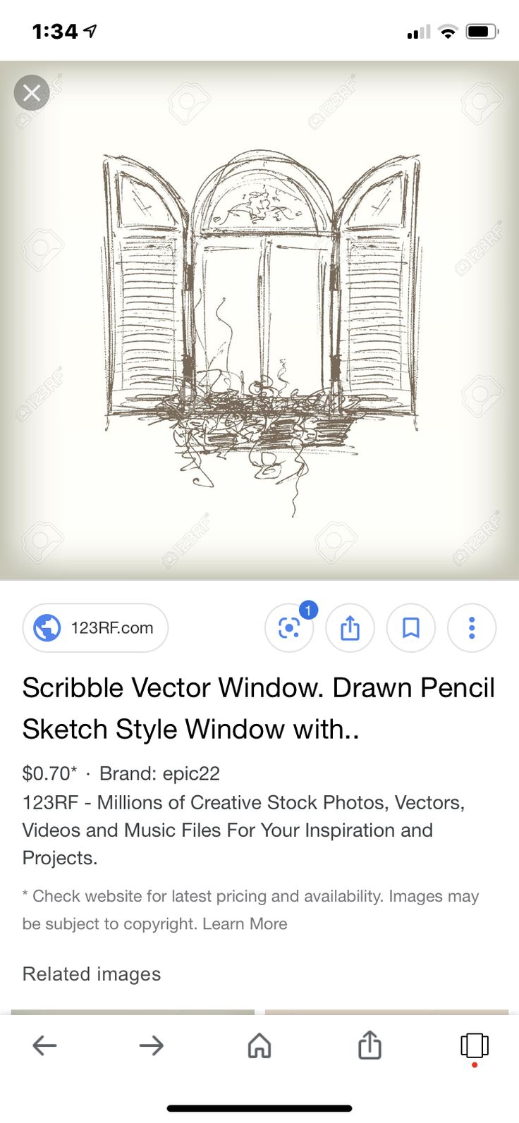 an image of a window drawn on the app