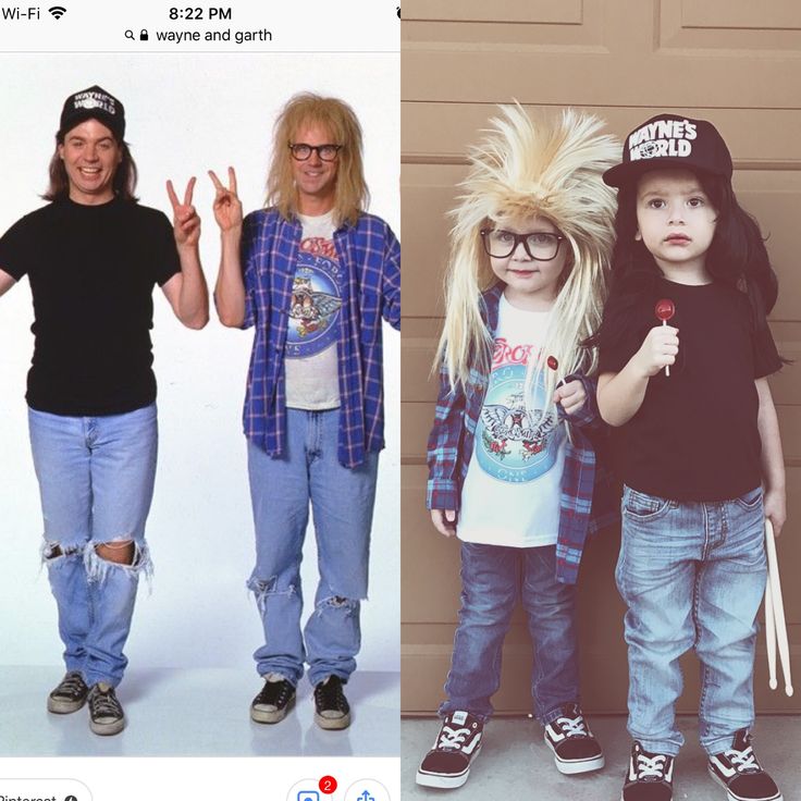 two girls and one boy are dressed up as the characters from 80s's cartoons