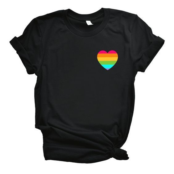 Pride Heart, Rainbow Tee, Lgbt T Shirts, Love Store, T Shirt World, Heart T Shirt, Stay Classy, Pride Tshirts, Heart Shirt