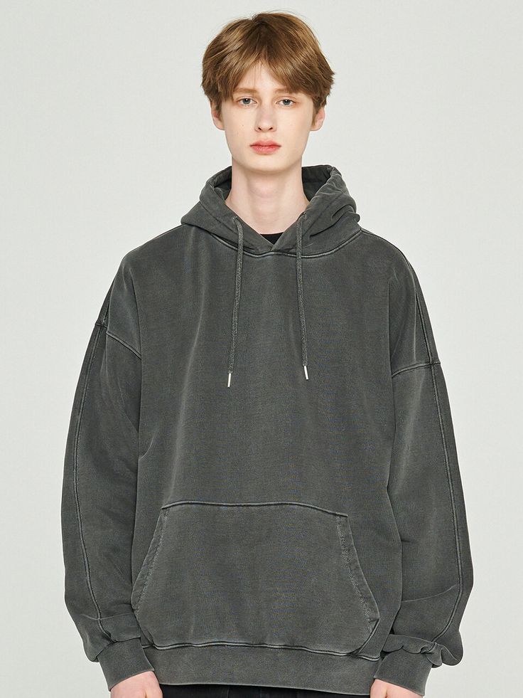 Editor's Notes950g Pigmented garment cut hoodie smoke black from CPGN is an over-fit hoodie product made from high-weight fabric that has been subjected to anti-shrinkage processing. The fabric that has been subjected to pigment wash makes the incision details stand out more.- Dropped shoulder- Pigment washed- Cut details- High quality stitchesMeasurements (in.)- M / L- Length: 29.1 / 29.9 in.- Shoulder: 26.7 / 27.5 in.- Chest: 27.9 / 28.3 in.- Sleeve length: 23.6 / 24.4 in.*Model InformationMal Washed Black Sweatshirt With Pockets For Streetwear, Relaxed Fit Washed Black Sweatshirt With Pockets, Washed Black Hoodie With Pockets And Relaxed Fit, Relaxed Fit Washed Black Hoodie With Pockets, Black Washed Hooded Hoodie, Urban Hooded Sweatshirt In Washed Black, Urban Washed Black Hooded Sweatshirt, Washed Black Hoodie With Ribbed Cuffs For Streetwear, Streetwear Washed Black Hoodie With Ribbed Cuffs