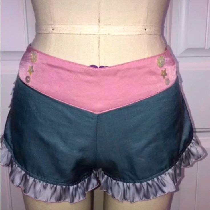 Rosa Bloom Ruffle Shorts Never Worn Size Xs/S No Offers/Trades Summer Ruffle Pajama Shorts, Summer Ruffled Pajama Shorts, Ruffled Pajama Shorts For Summer, Pink Ruffled Shorts For Beach, Pink Stretch Ruffle Shorts, Stretch Pink Ruffled Shorts, Pink Stretch Shorts With Ruffles, Summer Pink Ruffled Bottoms, Pink Stretch Ruffles Bottoms