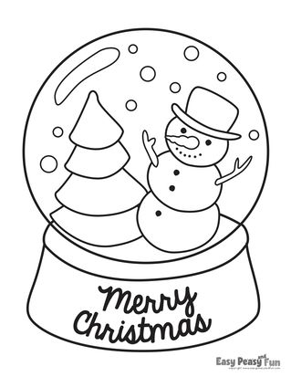 a snow globe with the words merry christmas in it and a snowman on top