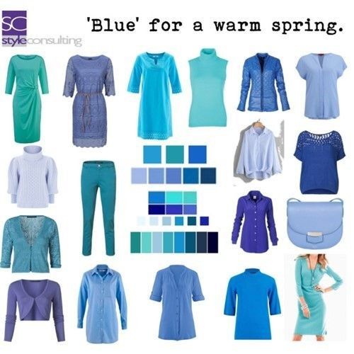 blue for a warm spring wardrobe