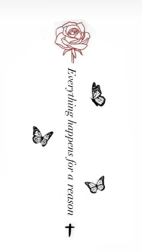 some butterflies and a rose on a white background with the words i love you written in black